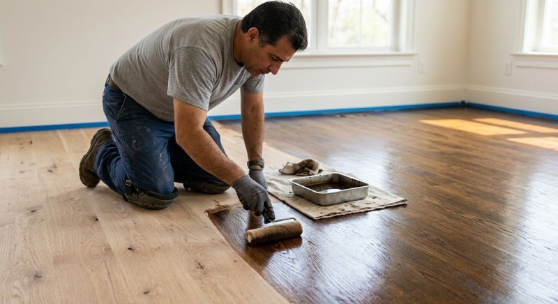 Oak Floor Staining in Alpharetta, GA