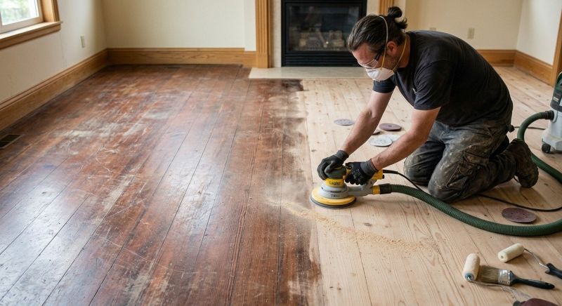 Ash Floor Refinishing in Overland Park, KS