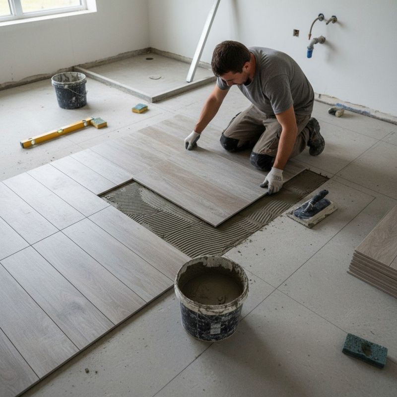 Slate Tile Floor Installation in Alexandria, VA