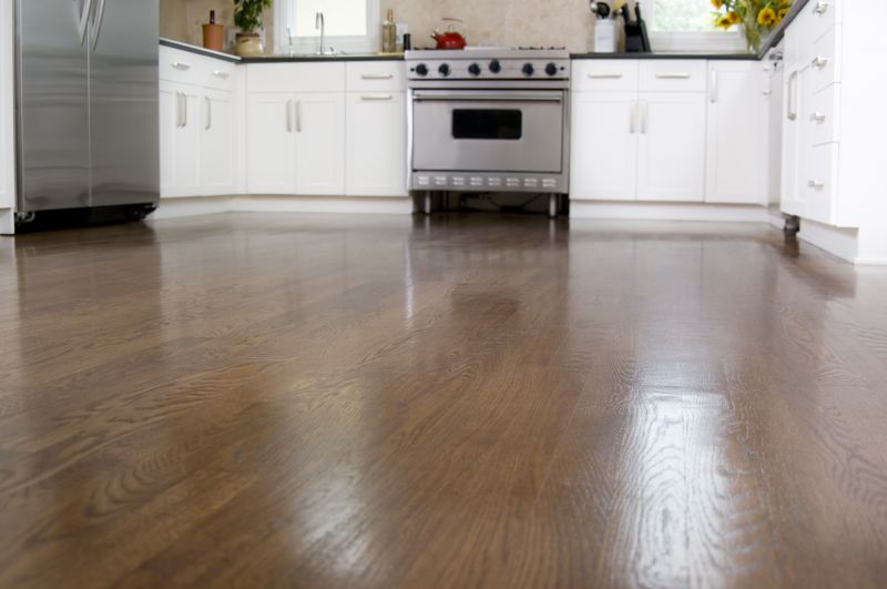 Kitchen Hardwood Floor Setup