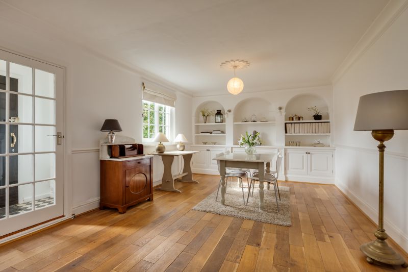 Traditional Wooden Floor in Dining Area